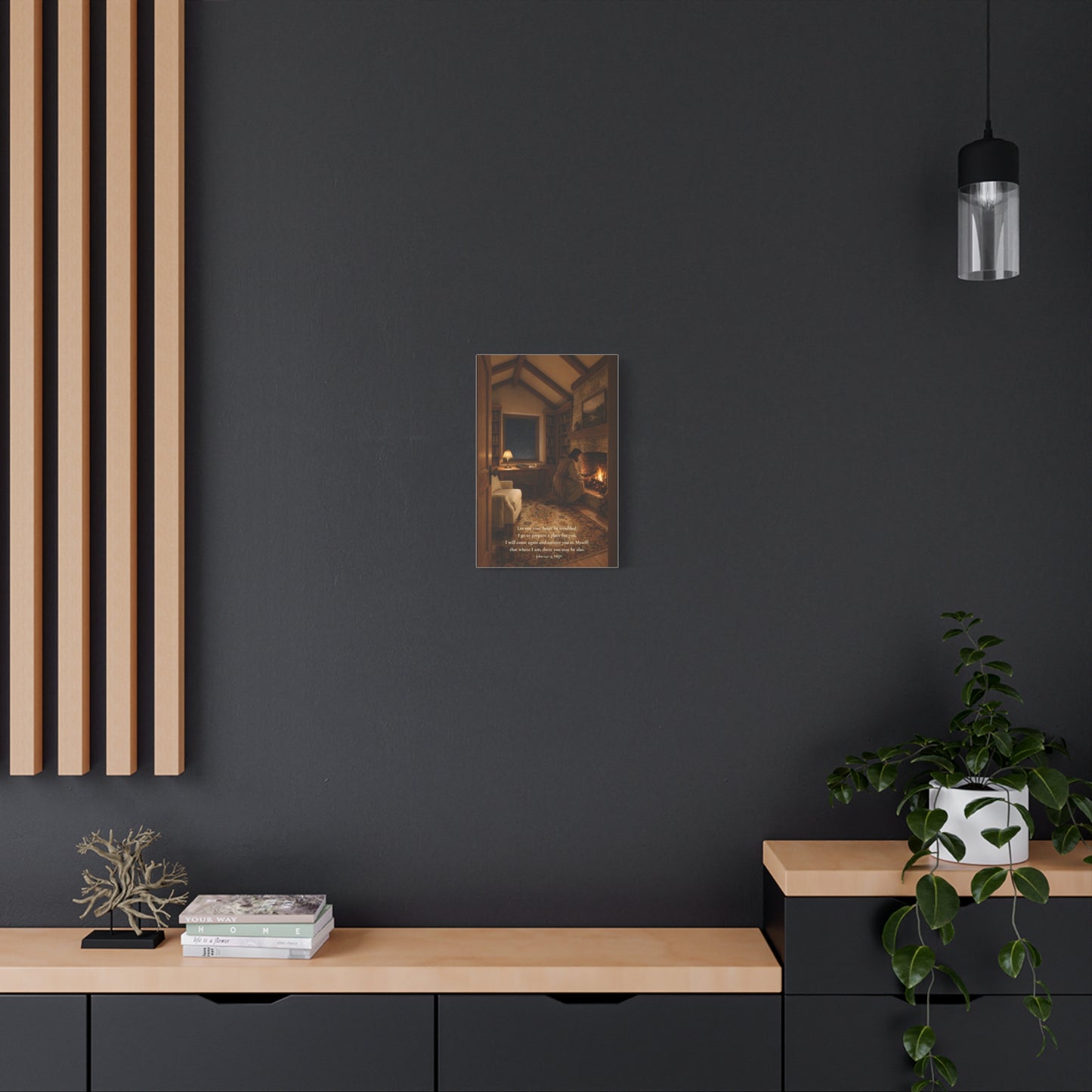 I Go To Prepare A Place For You — John 14:1–3 | Quiet Grace Canvas Wall Art