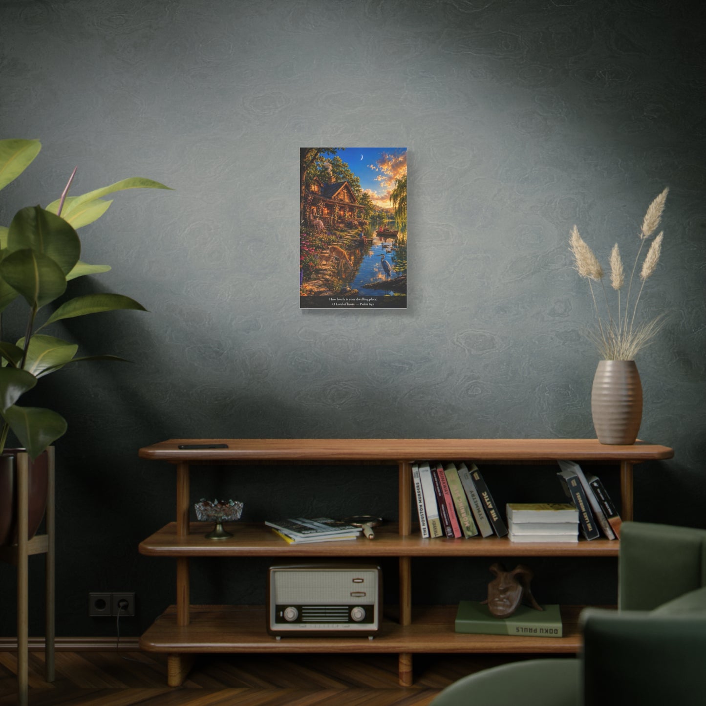 How Lovely Is Your Dwelling Place — Psalm 84:1 — Vibrant Edition — Christian Canvas Wall Art