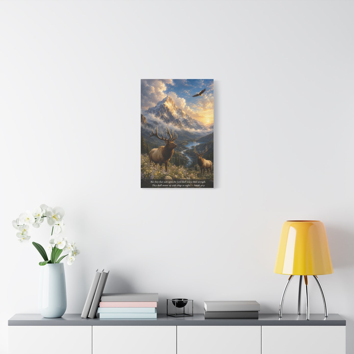 The Eagle and the Mountain — Classic Canvas Wall Art | Isaiah 40:31