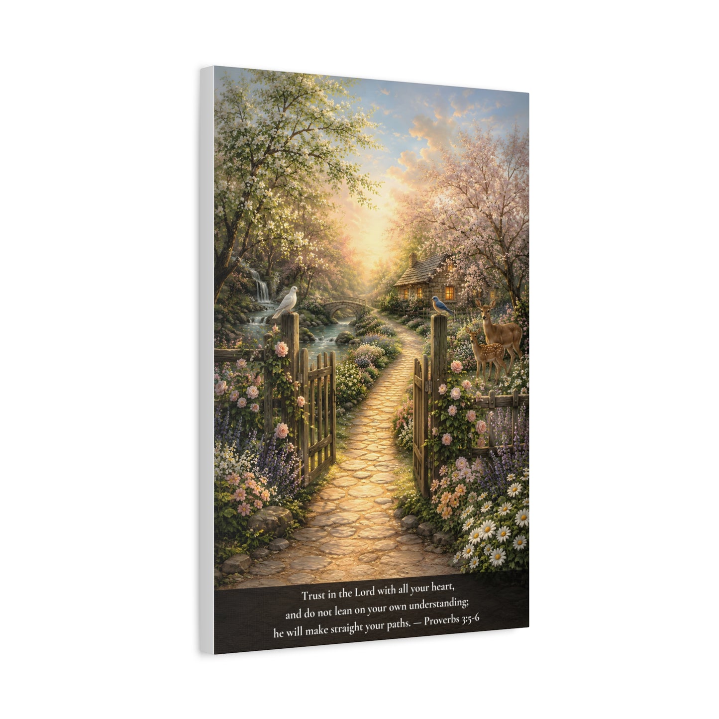 Trust in the Lord — Proverbs 3:5-6 — Classic Edition — Christian Canvas Wall Art