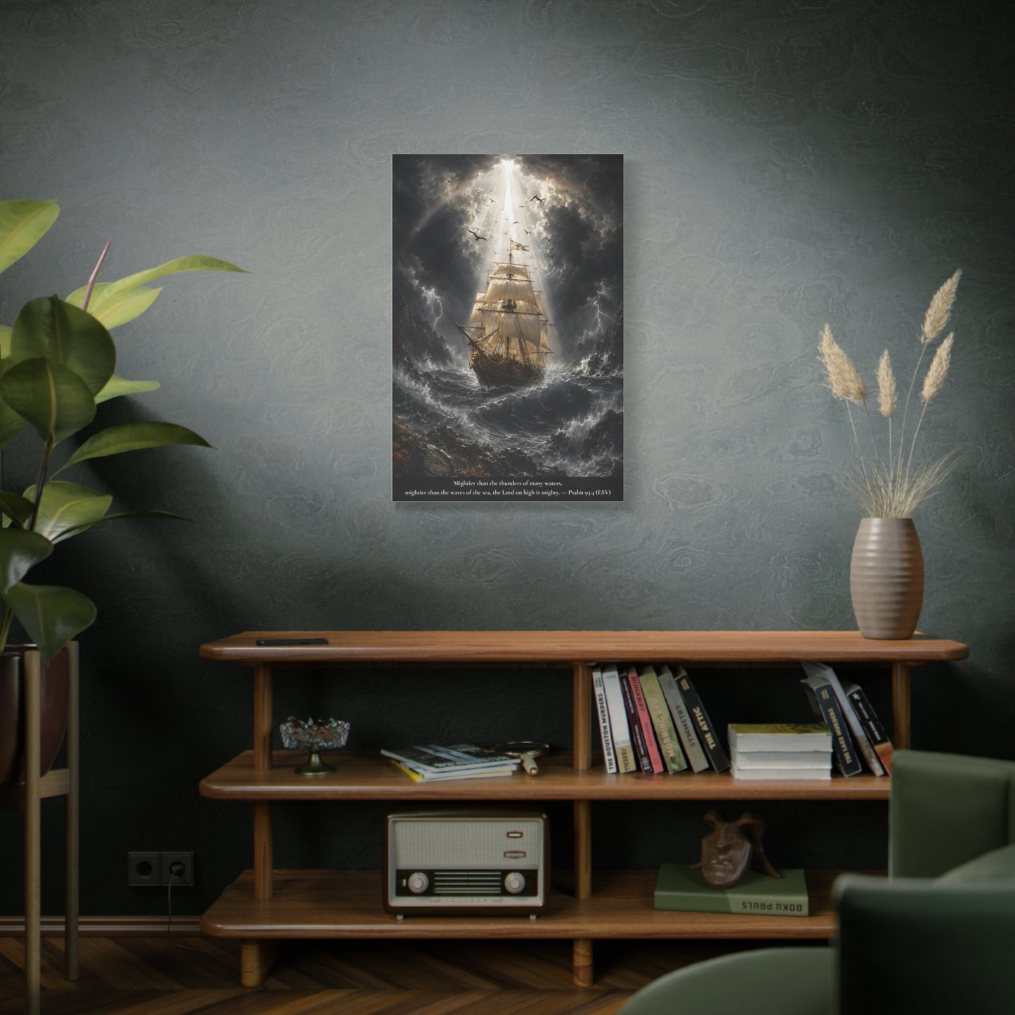 Protection Through the Storm — Classic Canvas Wall Art | Psalm 93:4