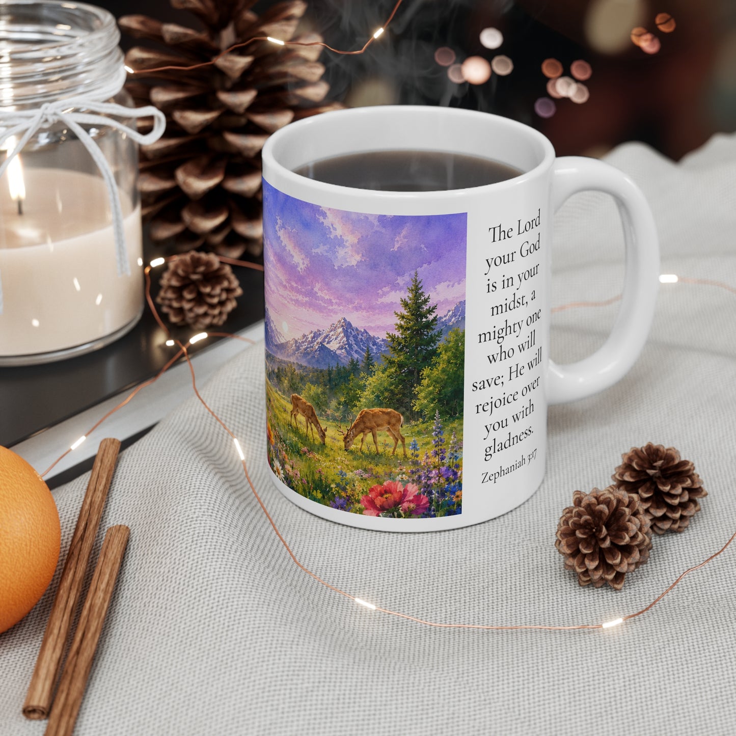 The Lord Rejoices Over You 11oz - Zephaniah 3:17 Christian Gift