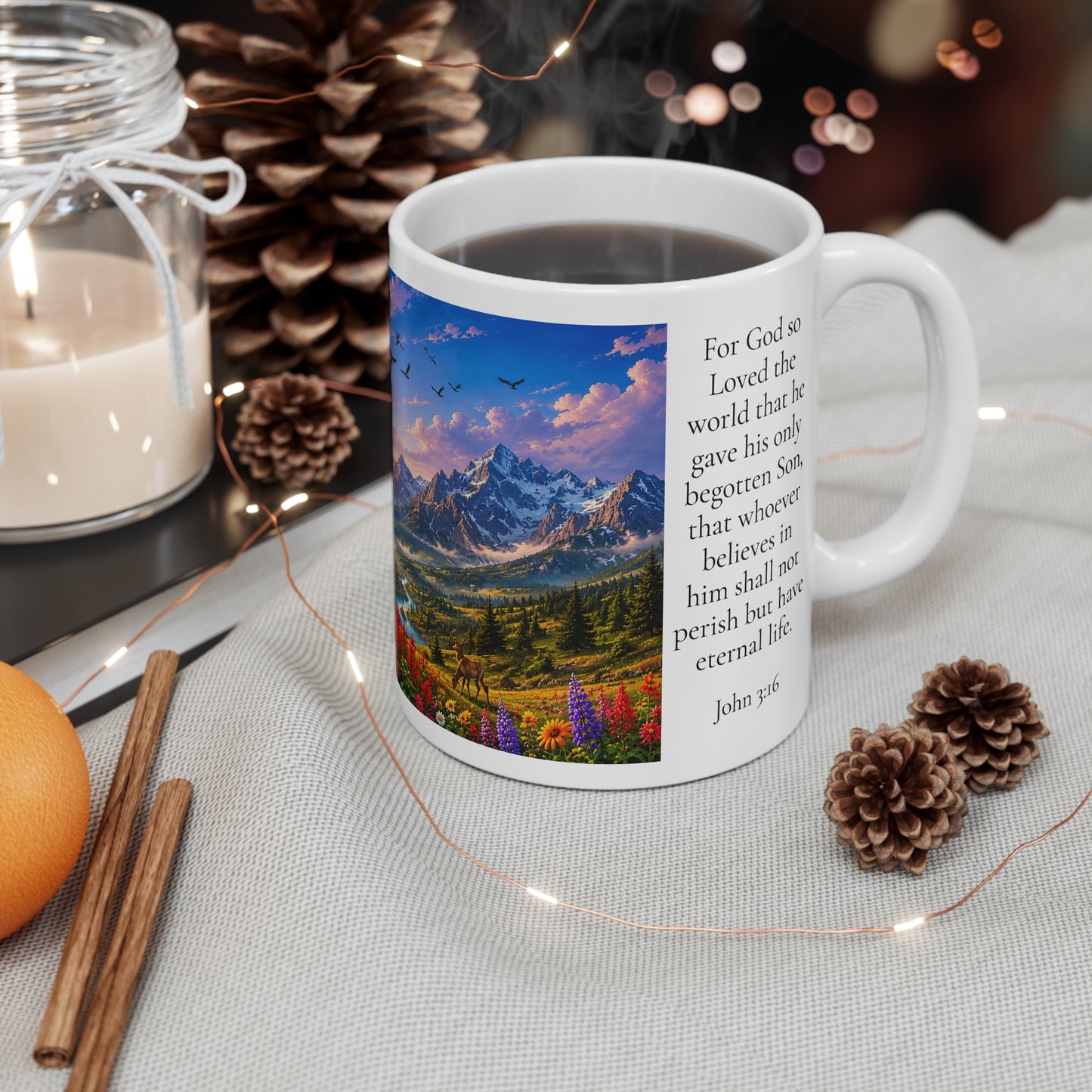 For God So Loved the World 11oz - John 3:16 Christian Gift
