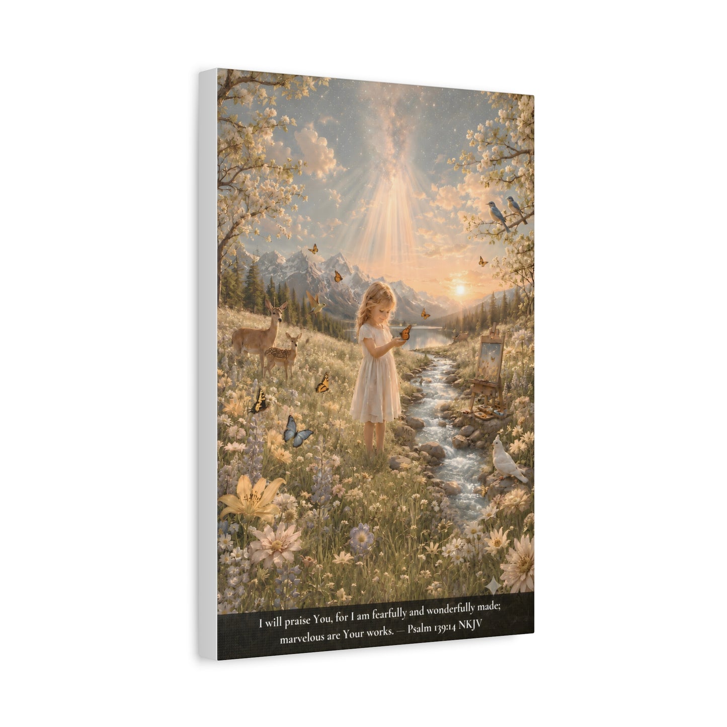 Fearfully and Wonderfully Made — Psalm 139:14 | Classic Christian Canvas Art