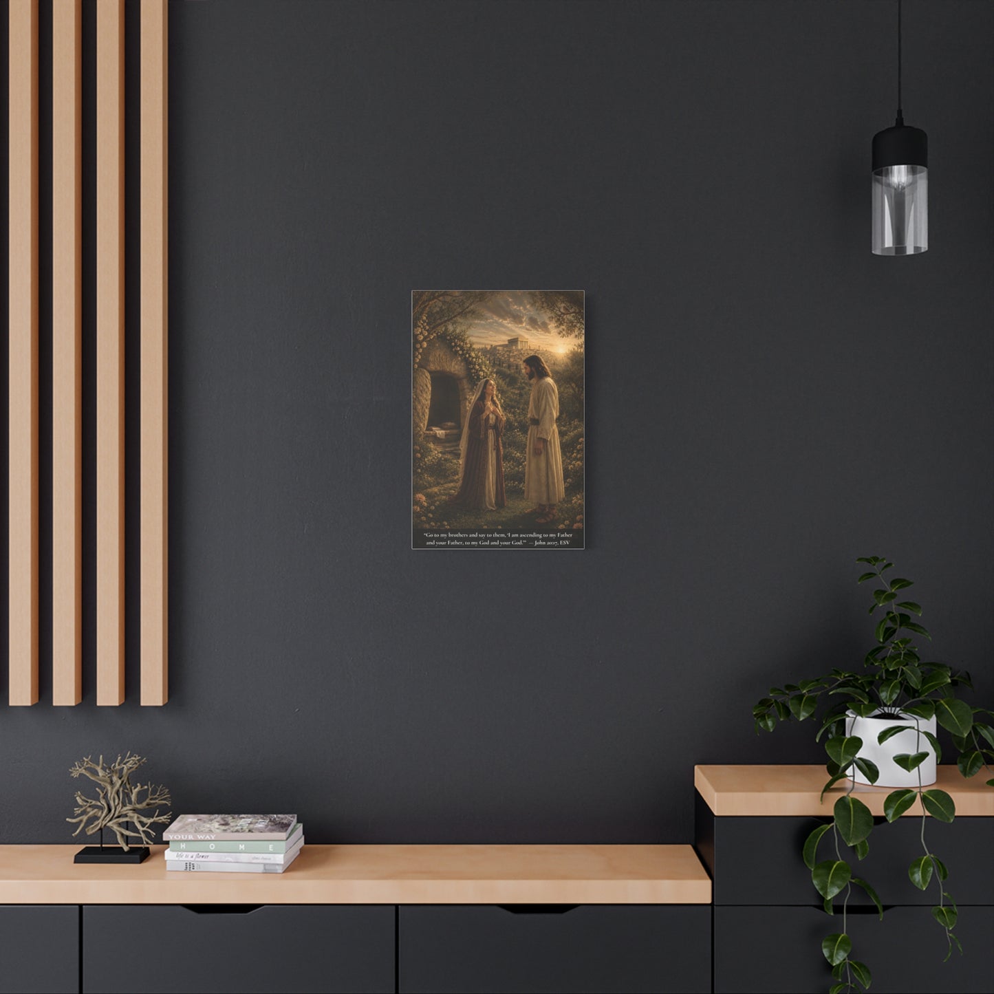 He Called Her Name — John 20:16 | Classic Christian Canvas Art