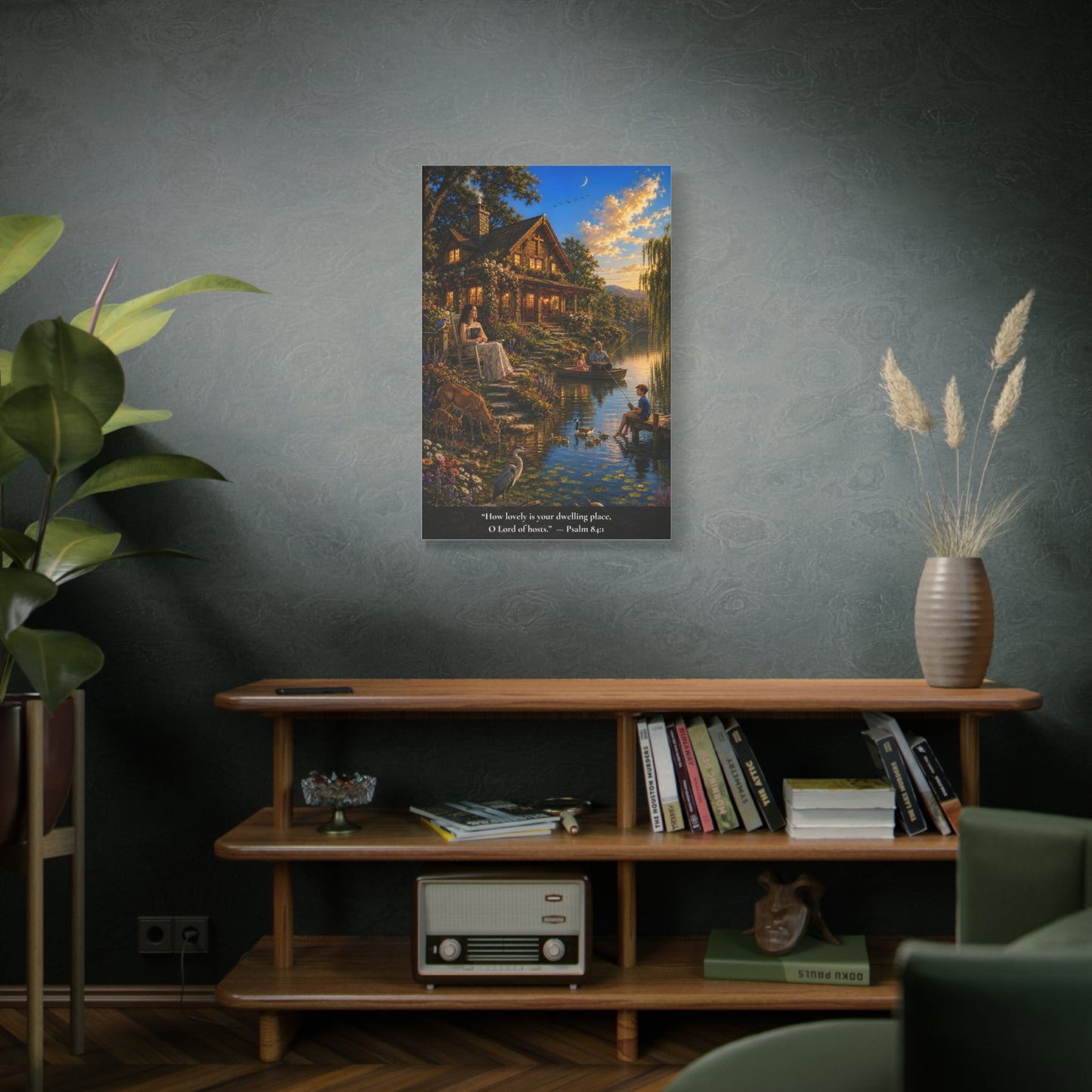 How Lovely Is Your Dwelling Place — Psalm 84:1 — Vibrant Edition — Christian Canvas Wall Art
