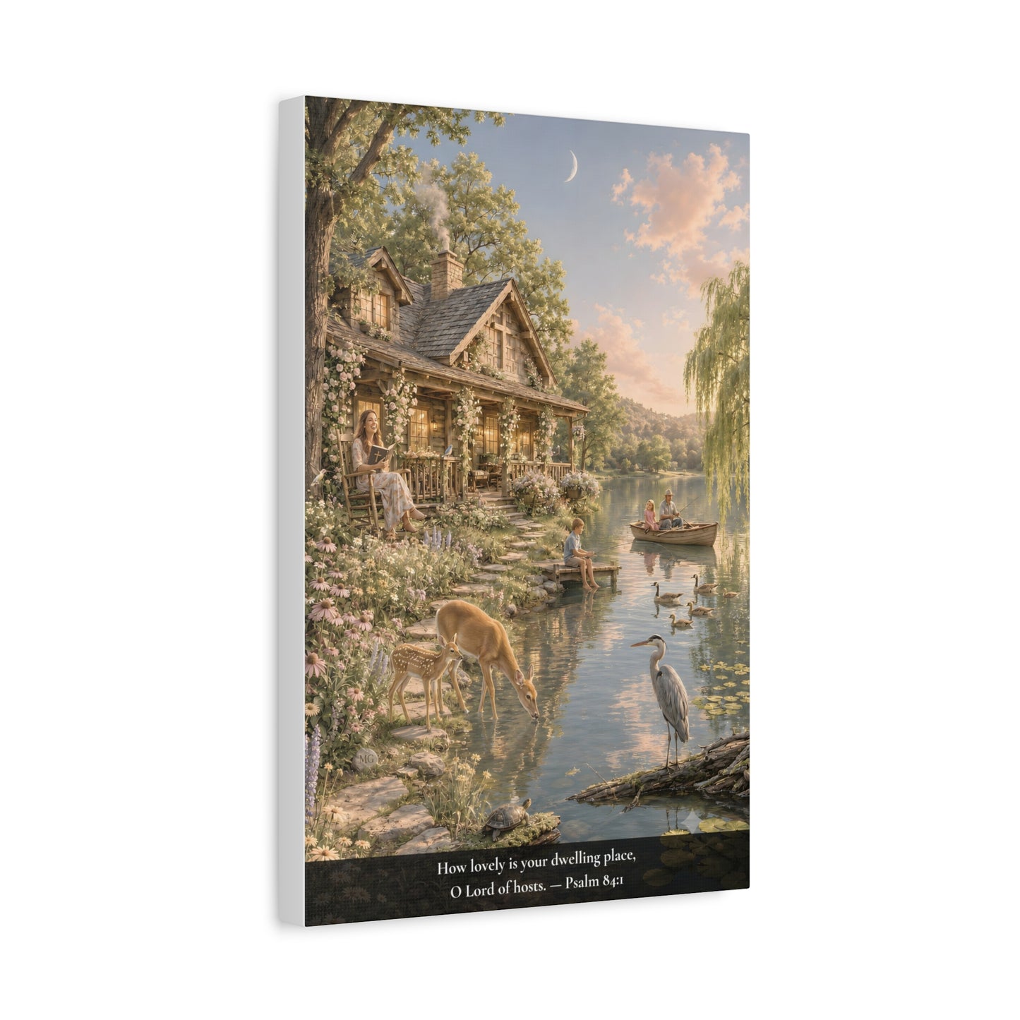 How Lovely Is Your Dwelling Place — Psalm 84:1 — Classic Edition — Christian Canvas Wall Art