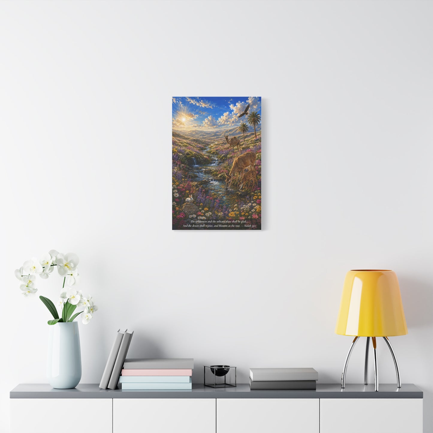 The Desert Shall Rejoice — Vibrant Canvas Wall Art | Isaiah 35:1