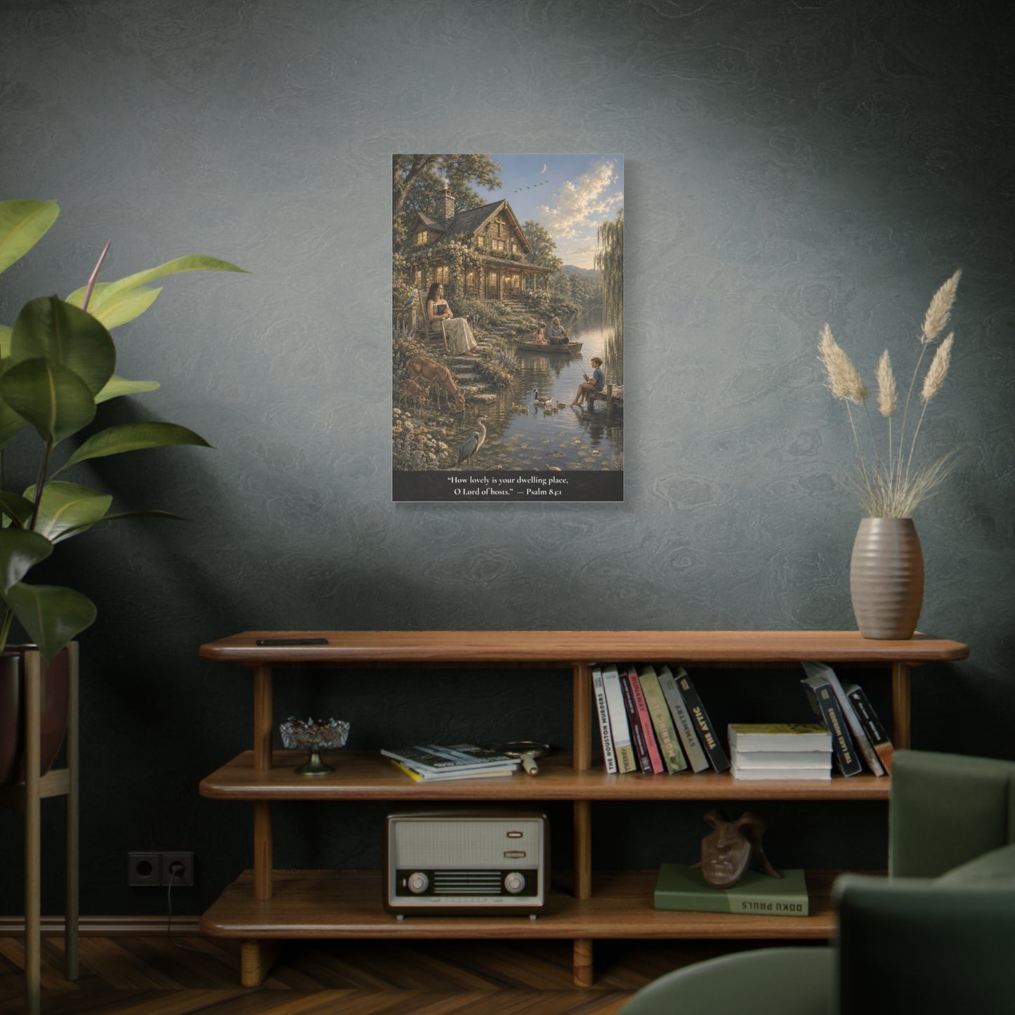 How Lovely Is Your Dwelling Place — Psalm 84:1 — Classic Edition — Christian Canvas Wall Art