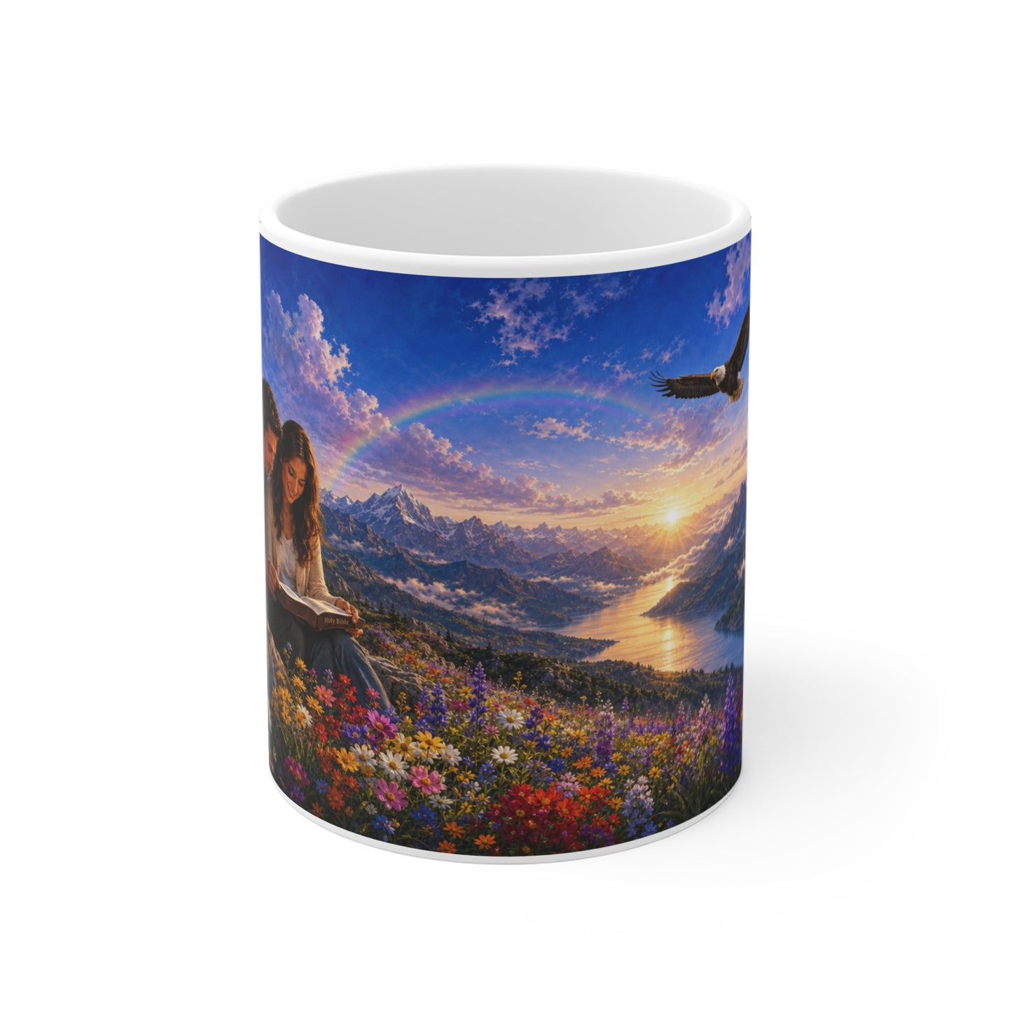 Your Word Is a Lamp to My Feet Coffee Mug 11oz — Psalm 119:105 Christian Gift for Couples