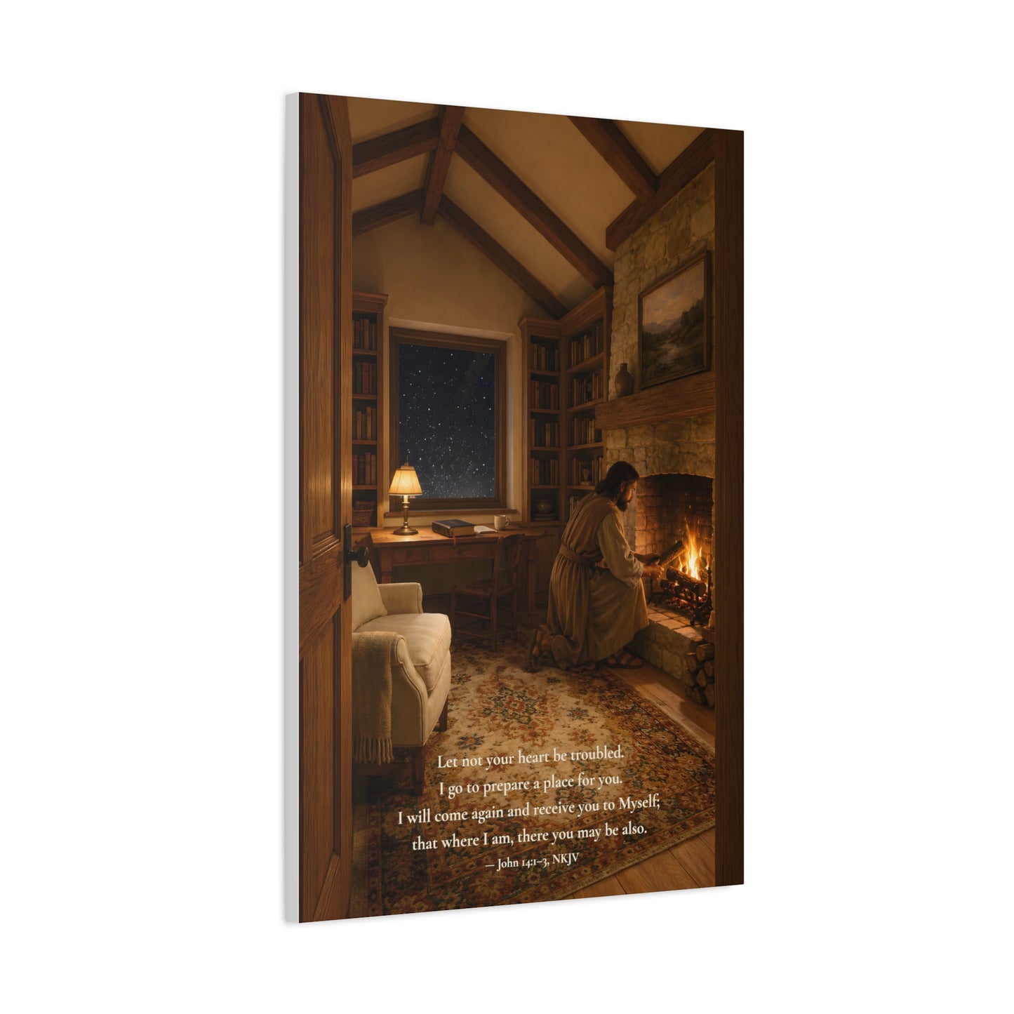 I Go To Prepare A Place For You — John 14:1–3 | Quiet Grace Canvas Wall Art