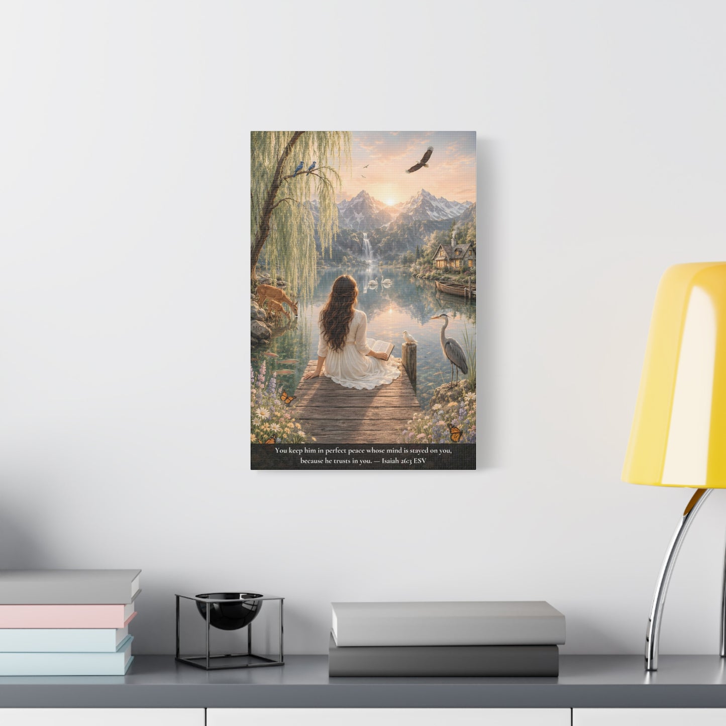 Kept in Perfect Peace — Isaiah 26:3 | Classic Christian Canvas Art