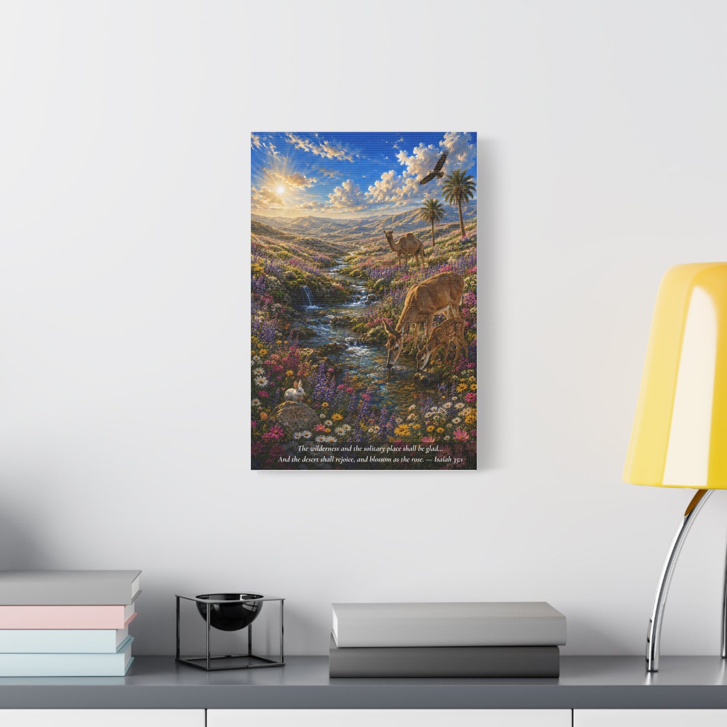 The Desert Shall Rejoice — Vibrant Canvas Wall Art | Isaiah 35:1