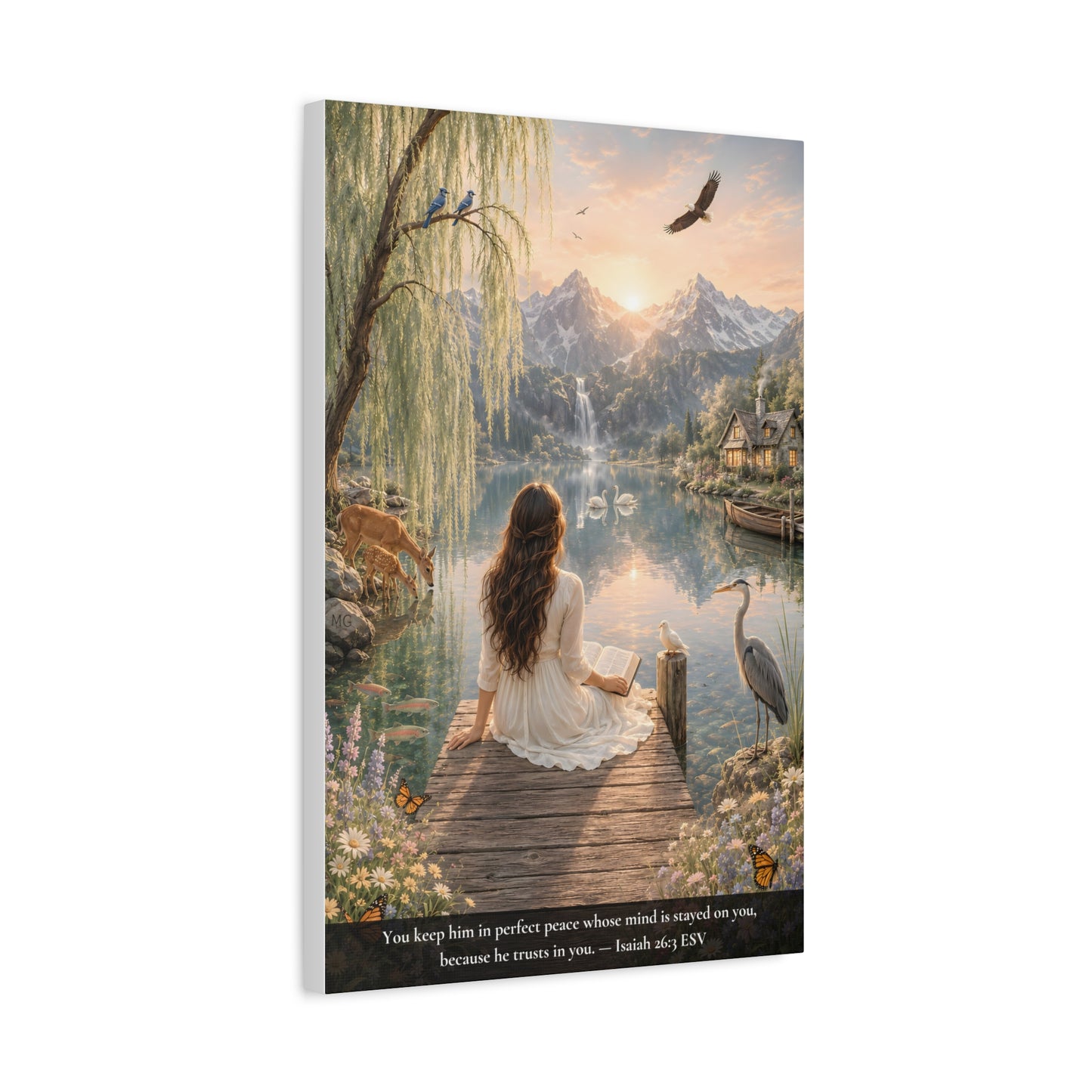 Kept in Perfect Peace — Isaiah 26:3 | Classic Christian Canvas Art
