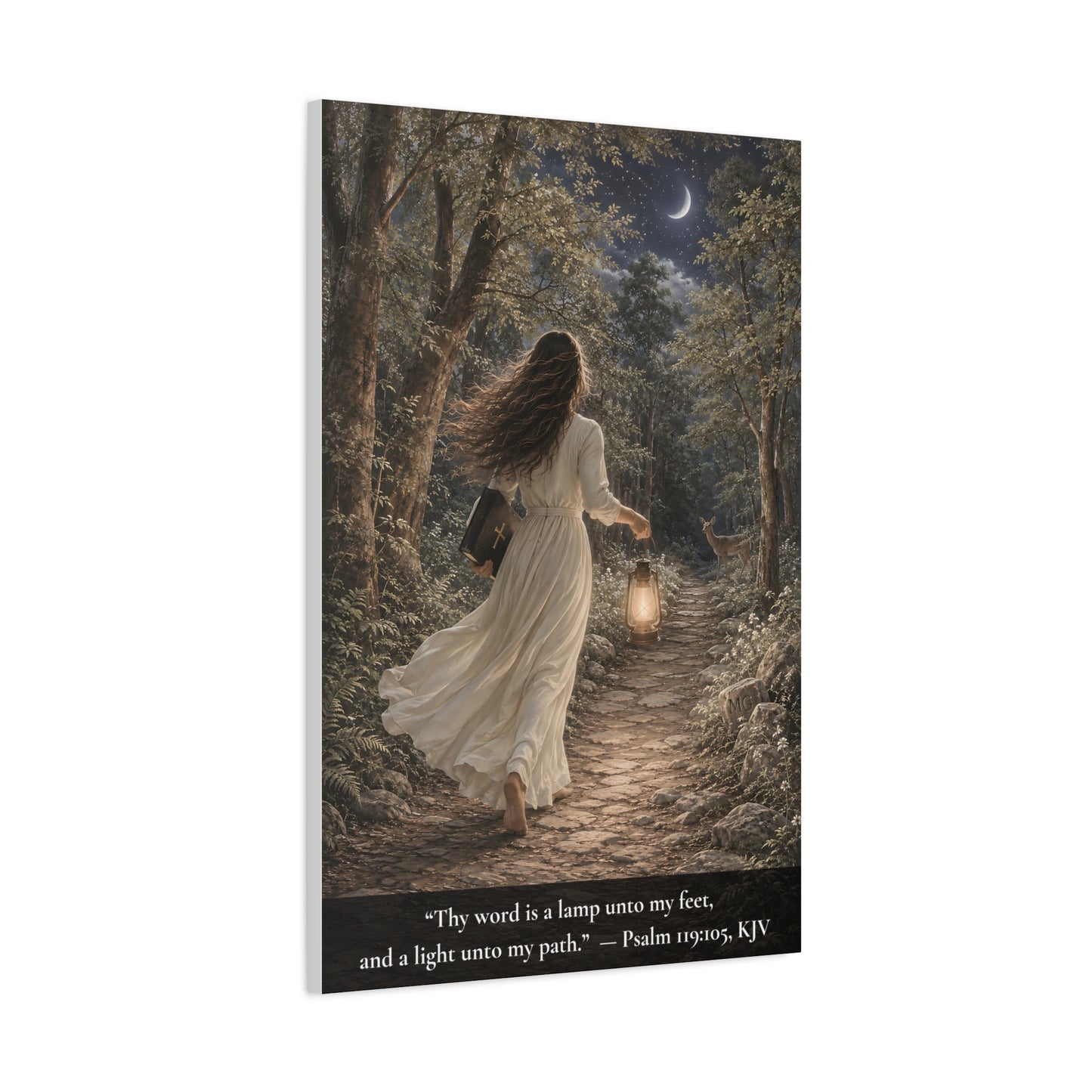 Thy Word Is a Lamp — Psalm 119:105 | Classic Christian Canvas Art