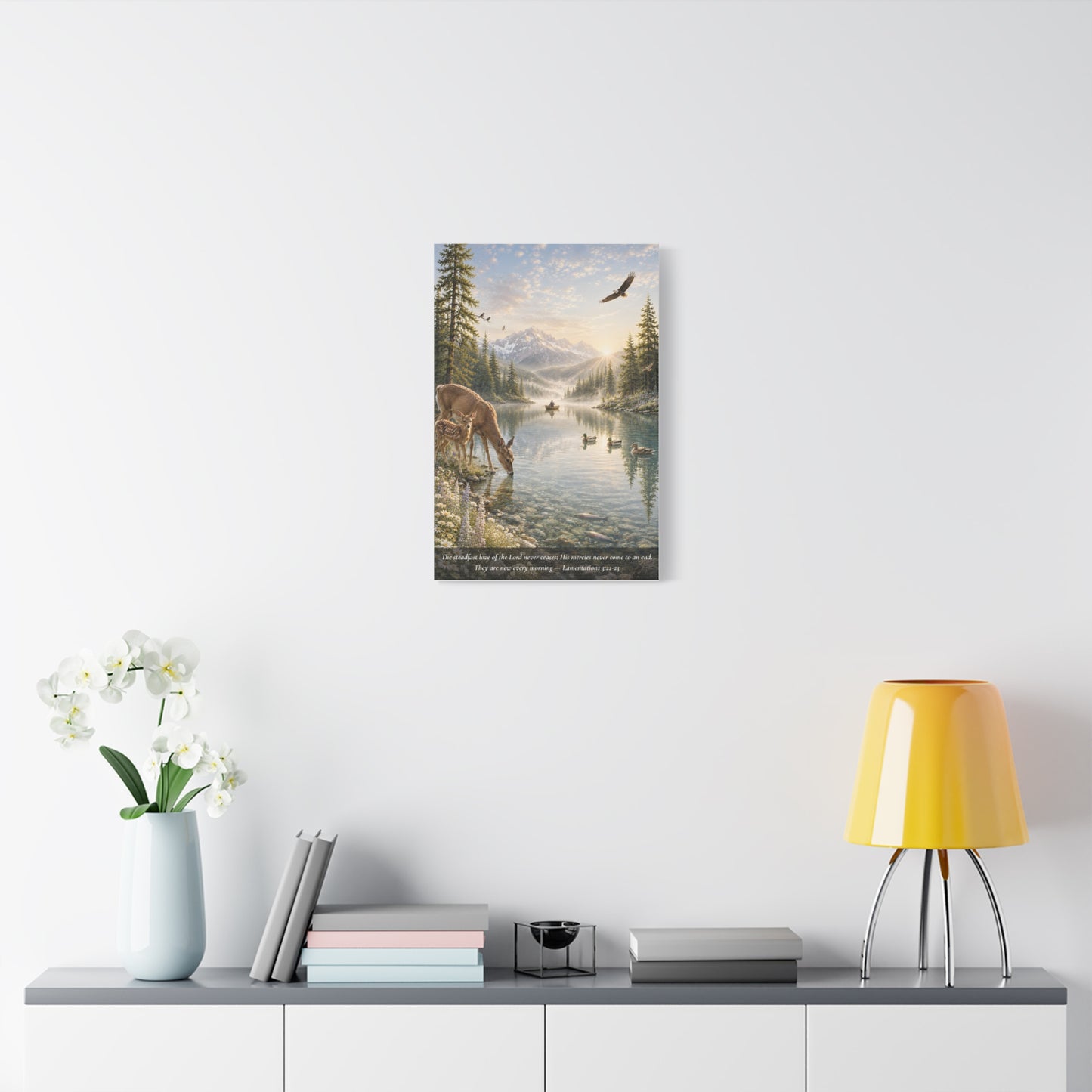 New Every Morning — Classic Canvas Wall Art | Lamentations 3:22-23