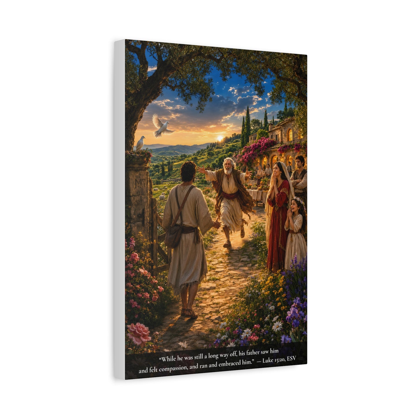 The Prodigal Son — Luke 15:11-32 | Vibrant Christian Canvas Wall Art