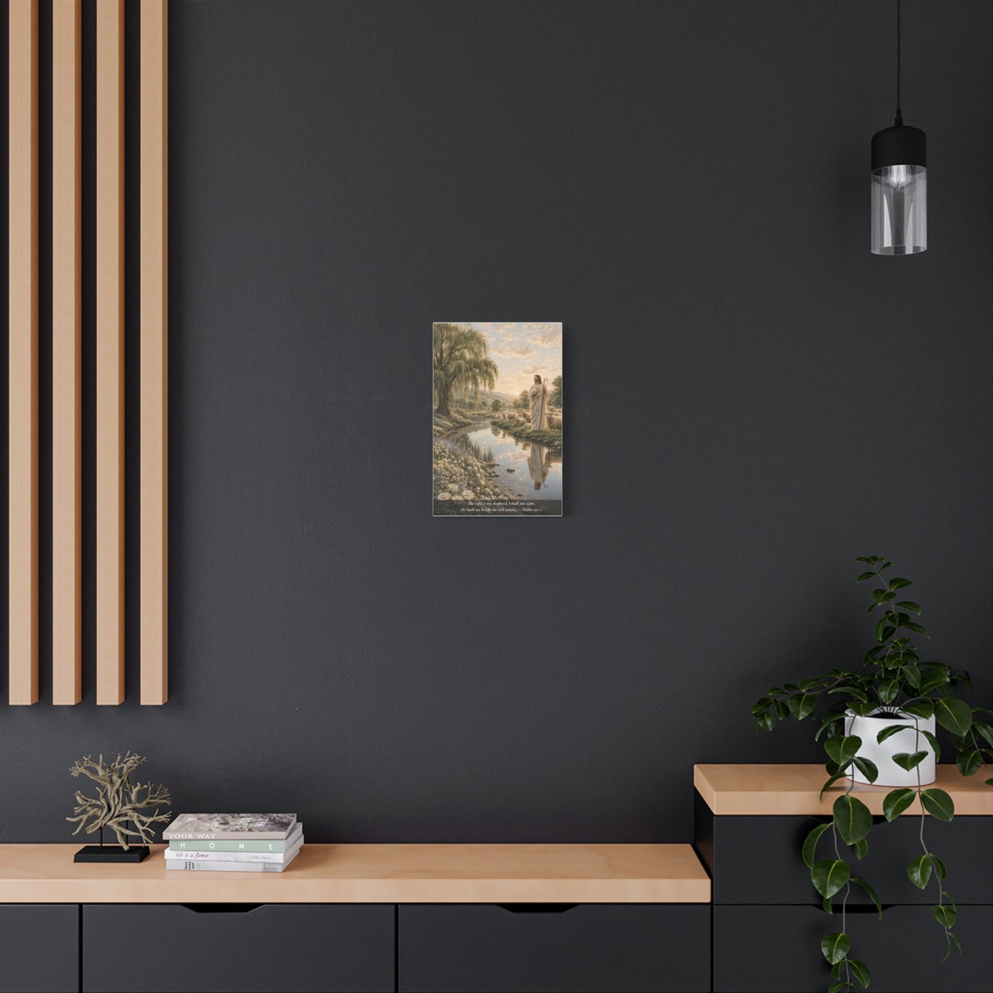 The Lord Is My Shepherd — Classic Canvas Wall Art | Psalm 23:1-2