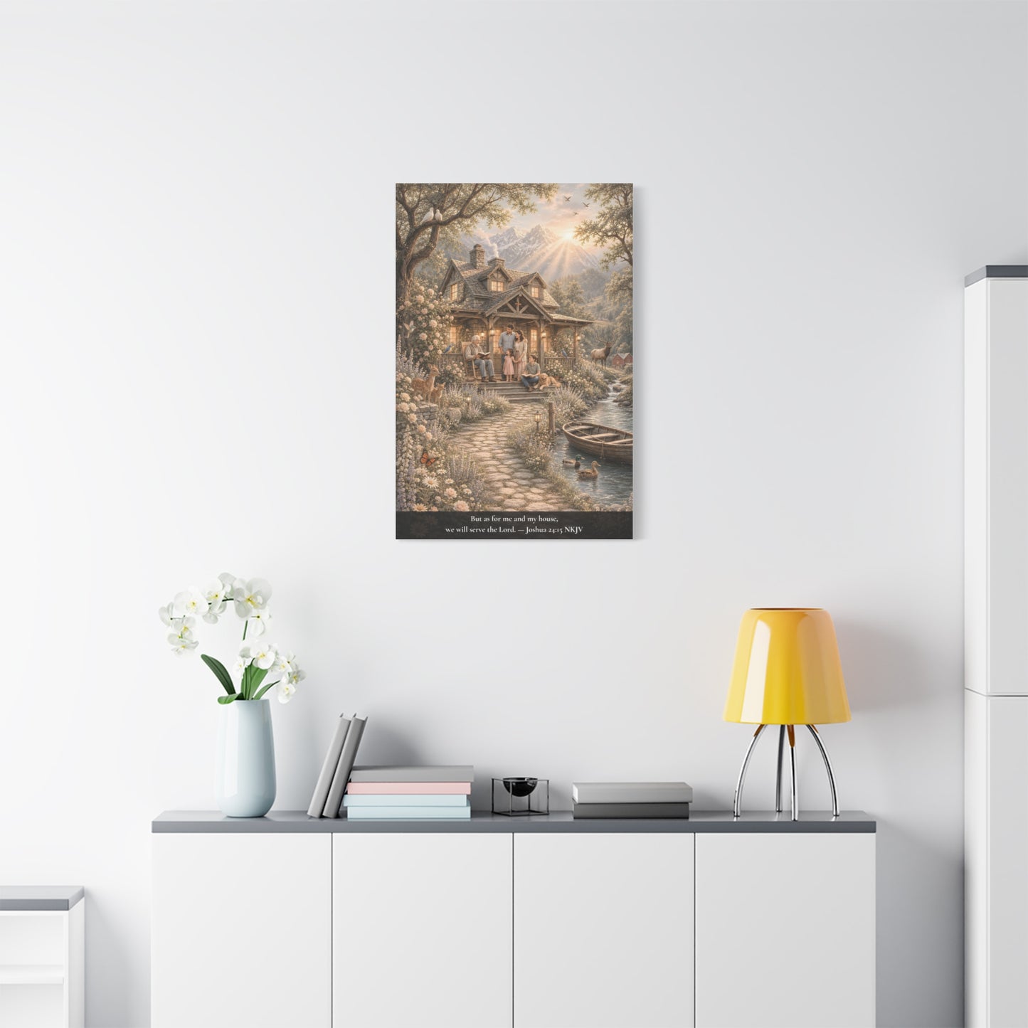 As for Me and My House — Joshua 24:15 | Classic Christian Canvas Art
