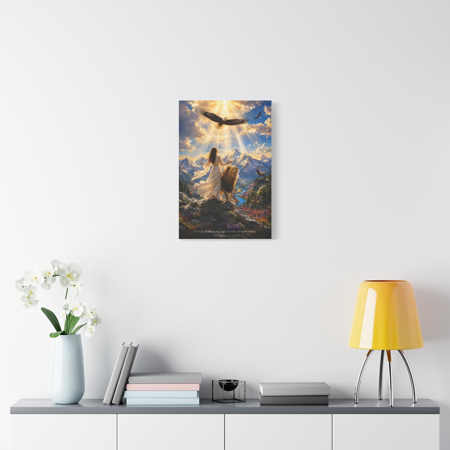 Through Him Who Strengthens Me — Vibrant Canvas | Philippians 4:13