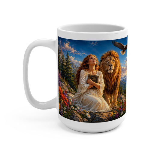 I Can Do All Things Through Christ Coffee Mug 15oz for Her - Philippians 4:13 Christian Gift