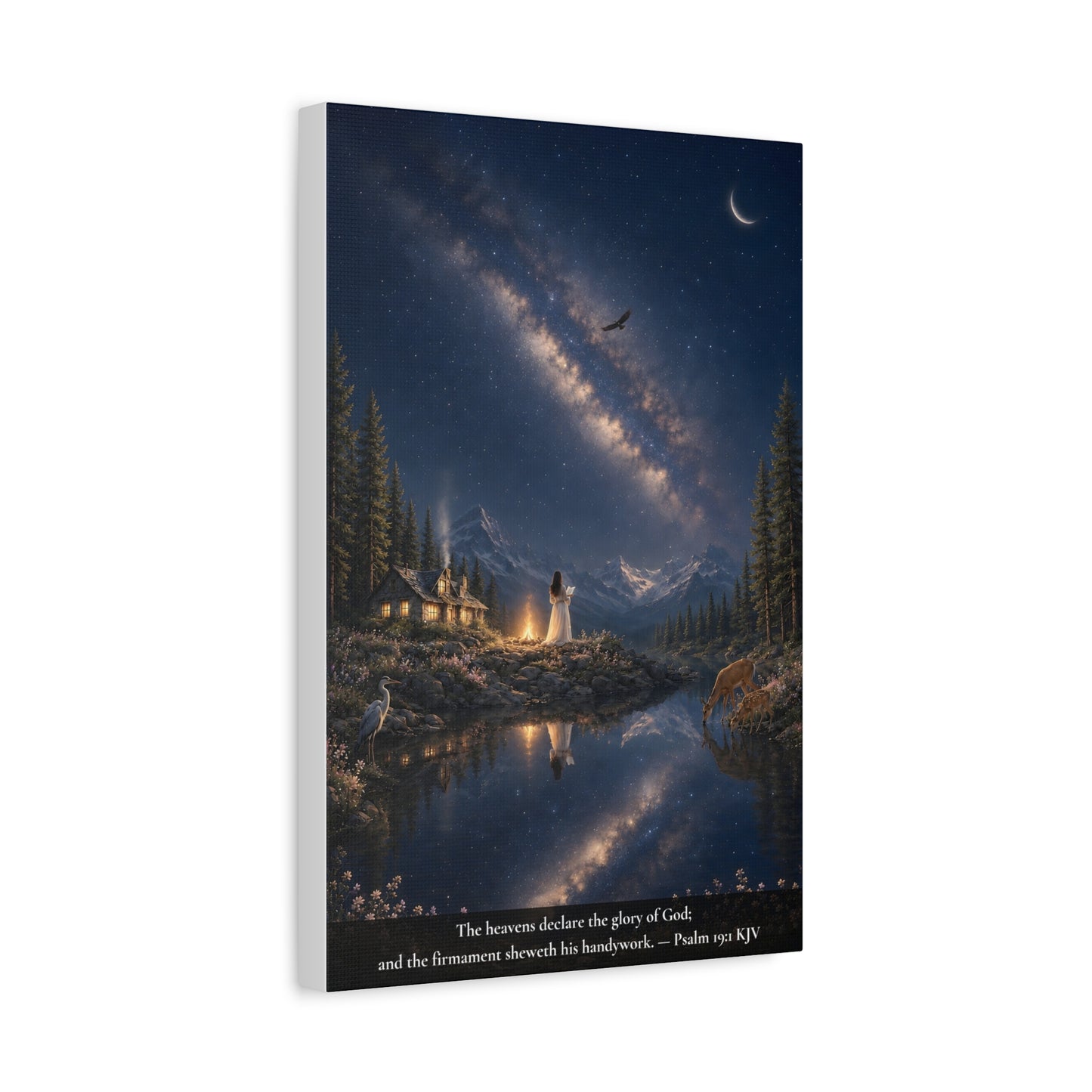 The Heavens Declare His Glory — Psalm 19:1 | Classic Christian Canvas Art