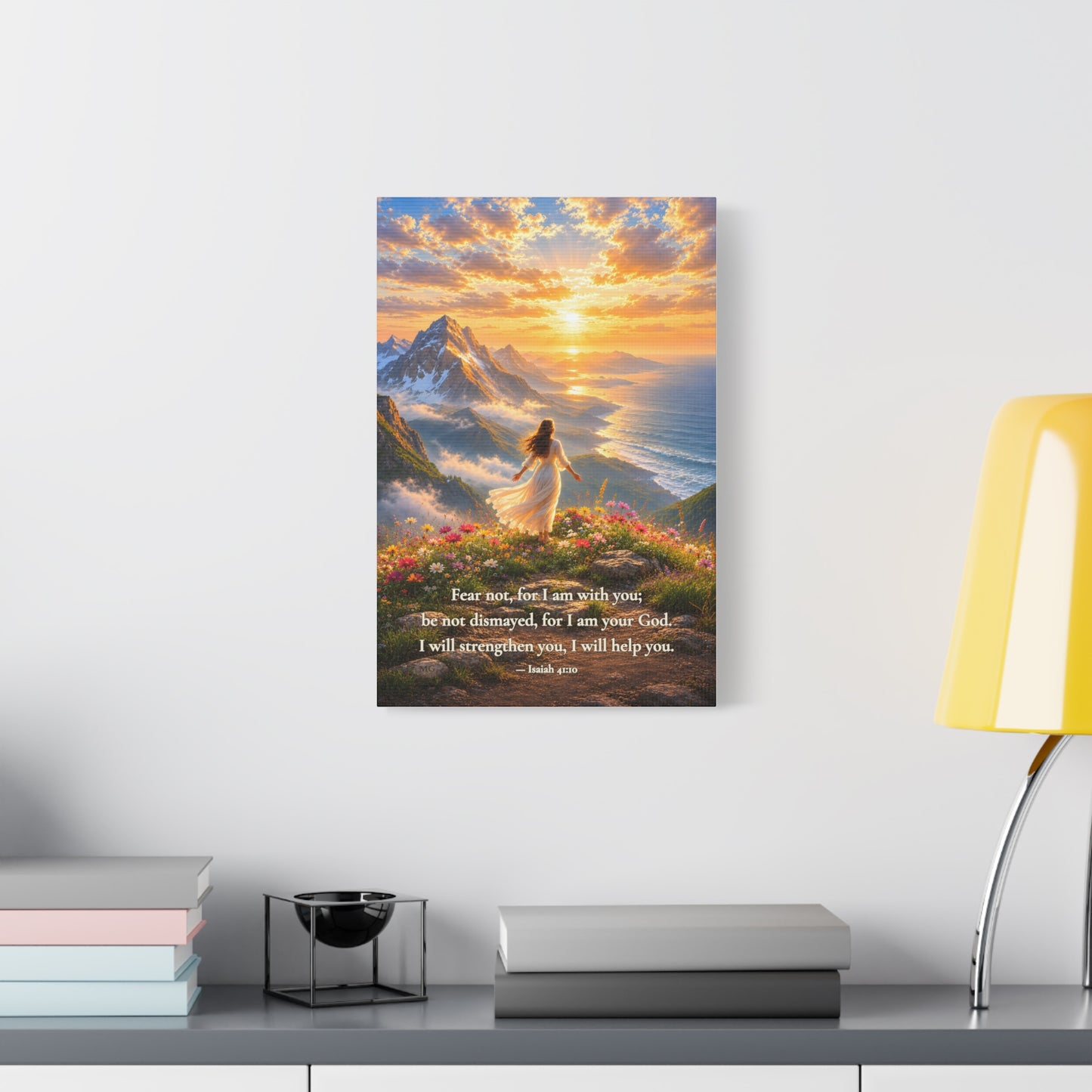 Fear Not, I Am With You — Isaiah 41:10 | Quiet Grace Canvas Wall Art
