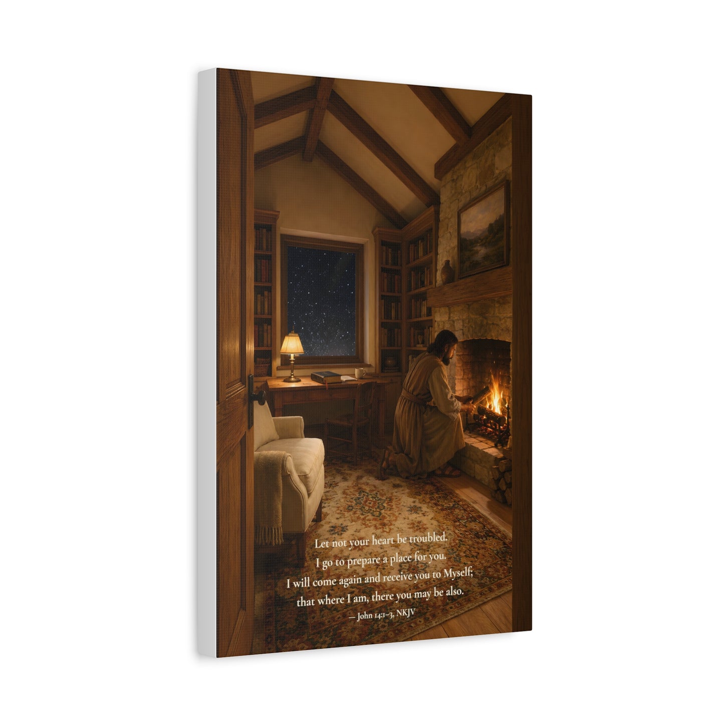 I Go To Prepare A Place For You — John 14:1–3 | Quiet Grace Canvas Wall Art