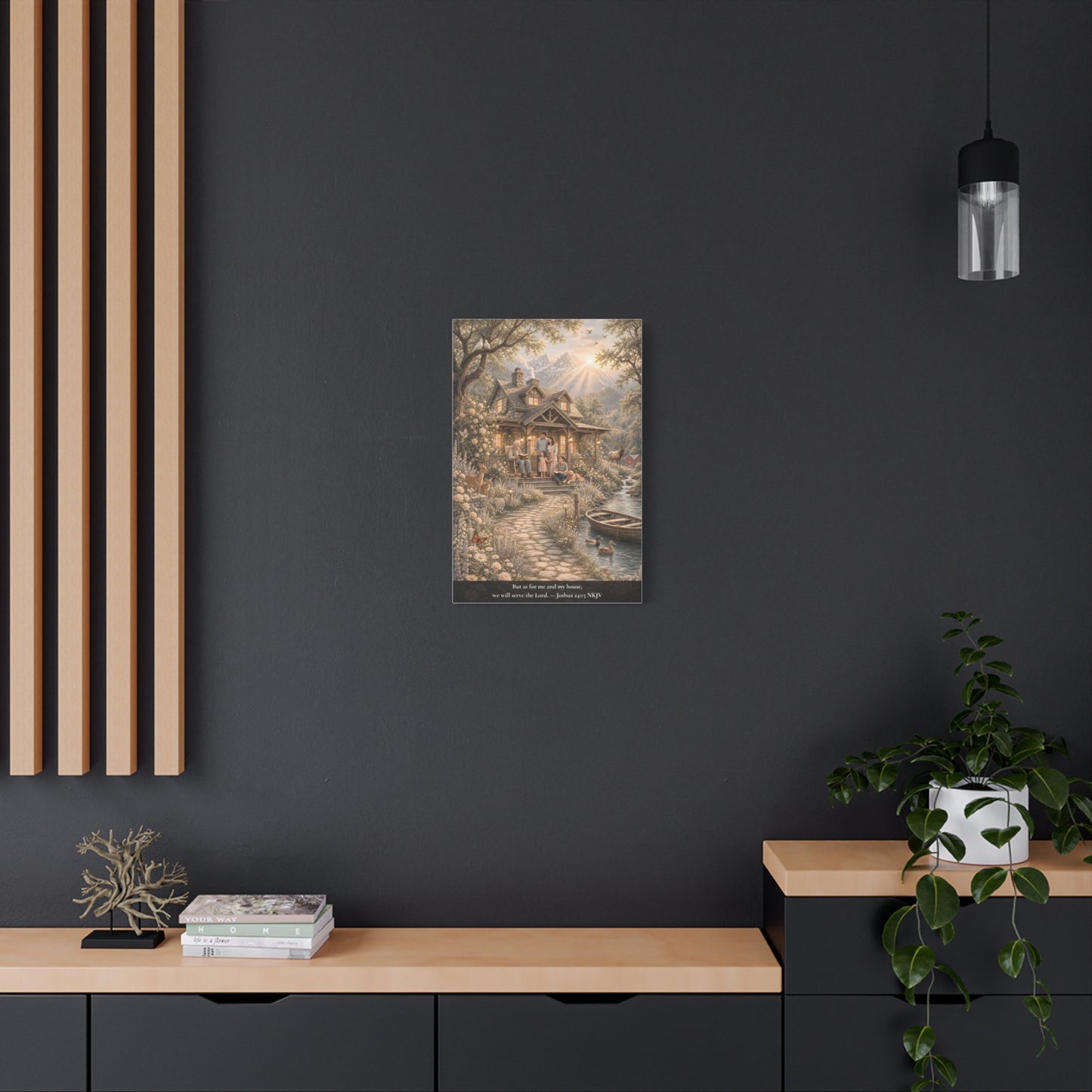 As for Me and My House — Joshua 24:15 | Classic Christian Canvas Art