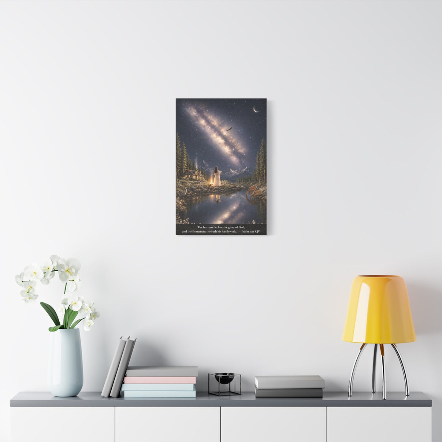 The Heavens Declare His Glory — Psalm 19:1 | Classic Christian Canvas Art