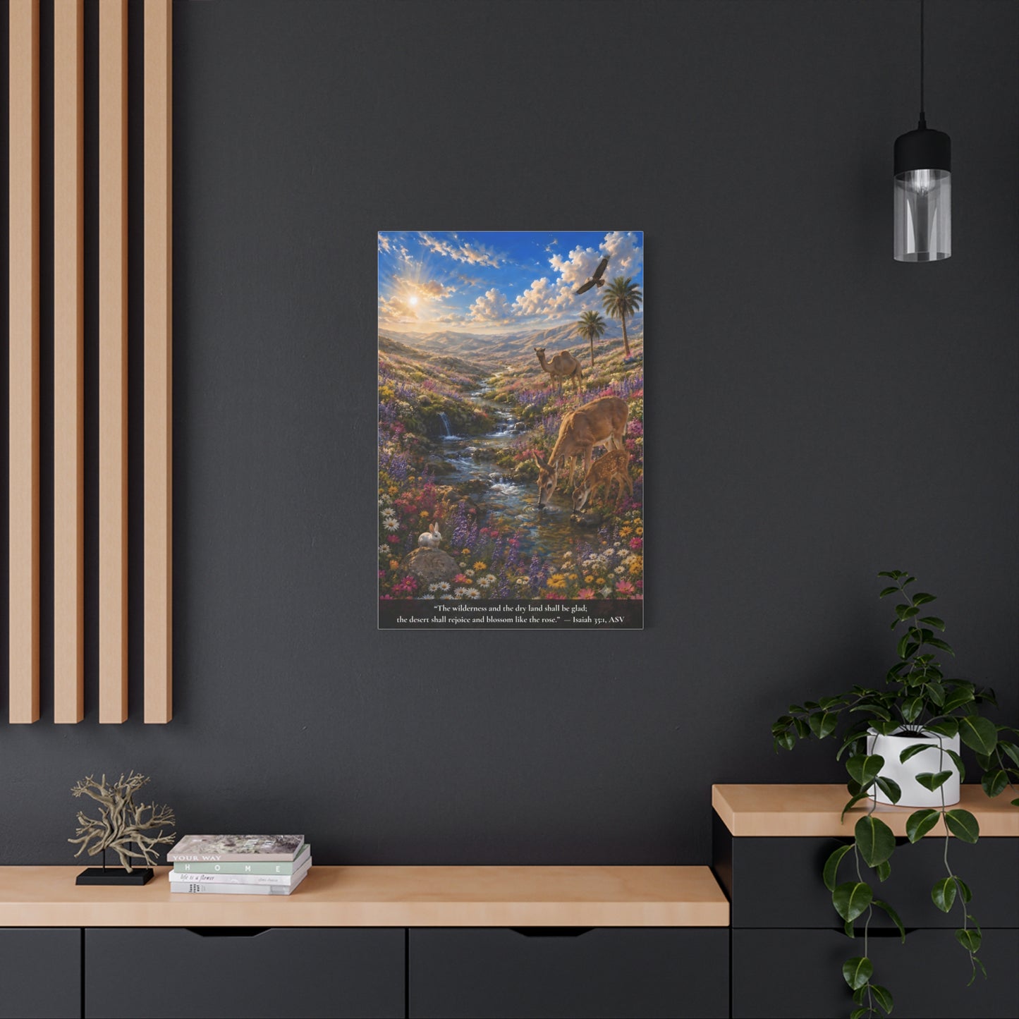 The Desert Shall Rejoice — Vibrant Canvas Wall Art | Isaiah 35:1