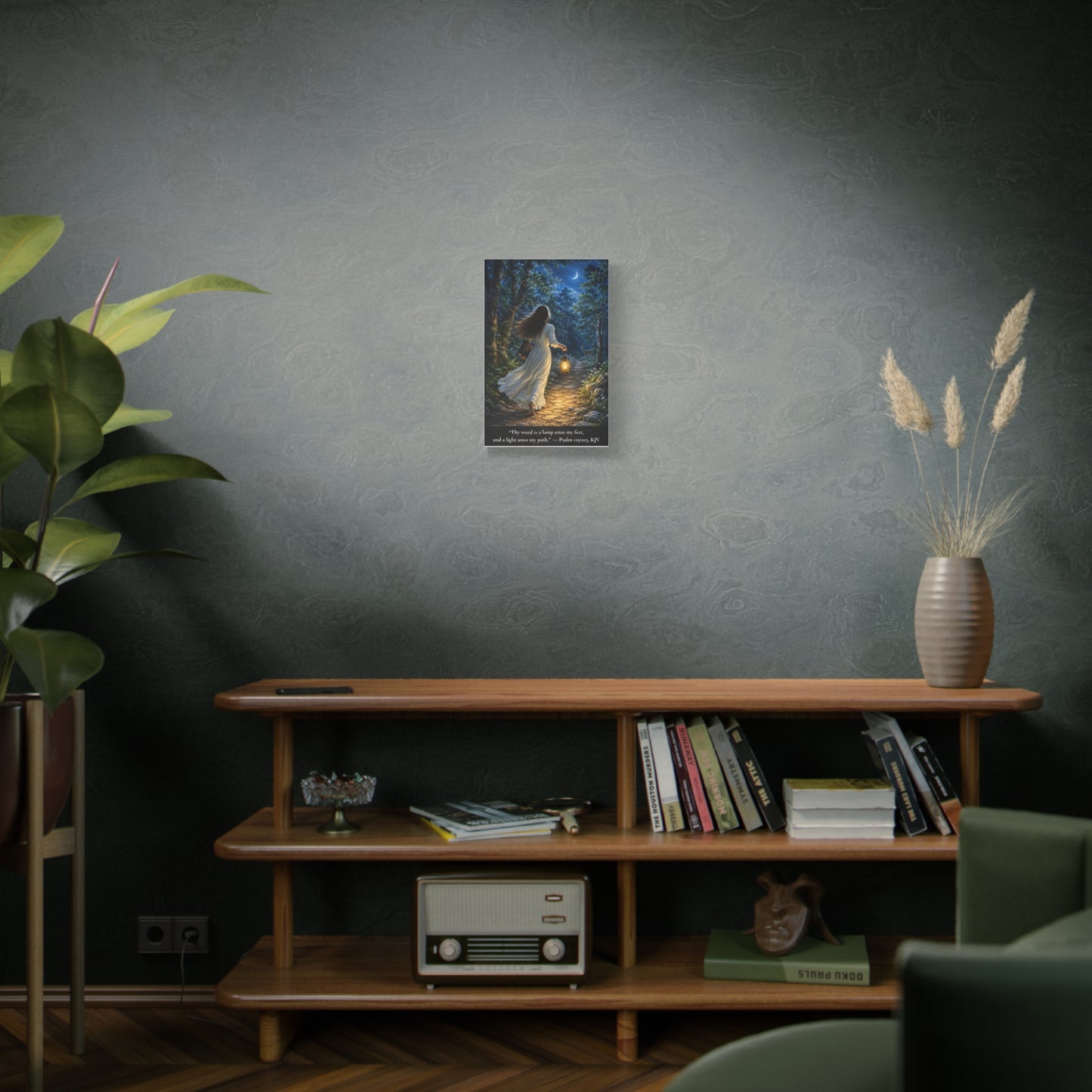 Thy Word Is a Lamp — Psalm 119:105 | Vibrant Christian Canvas Wall Art