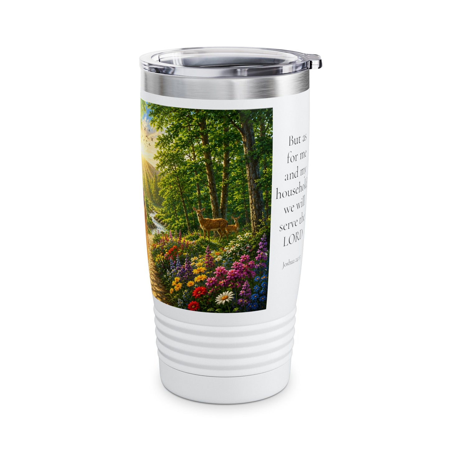 As For Me and My House Tumbler 20oz - Joshua 24:15 Christian Gift