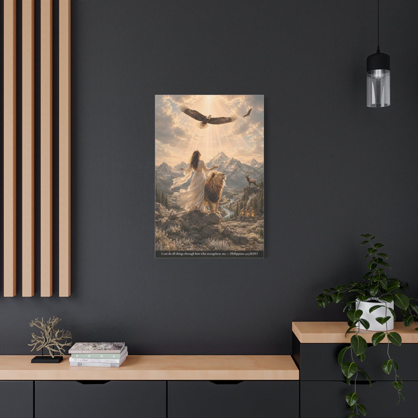 Through Him Who Strengthens Me — Classic Canvas | Philippians 4:13