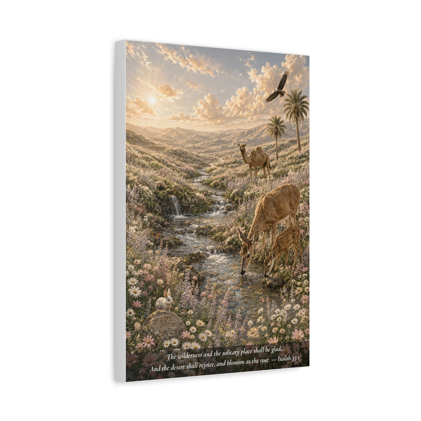 The Desert Shall Rejoice — Classic Canvas Wall Art | Isaiah 35:1
