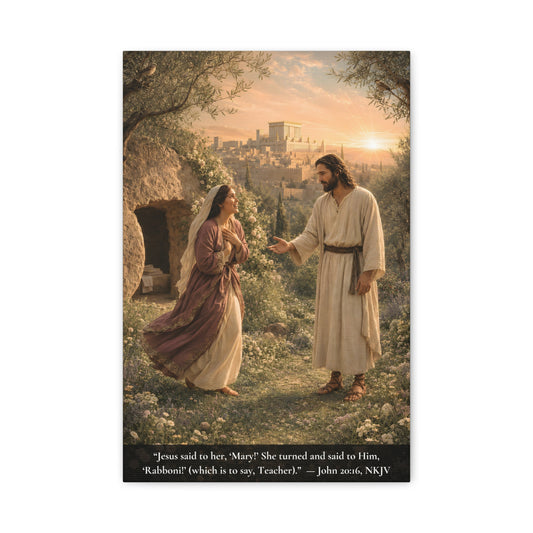 Rabboni — John 20:16 | Classic Christian Canvas Art