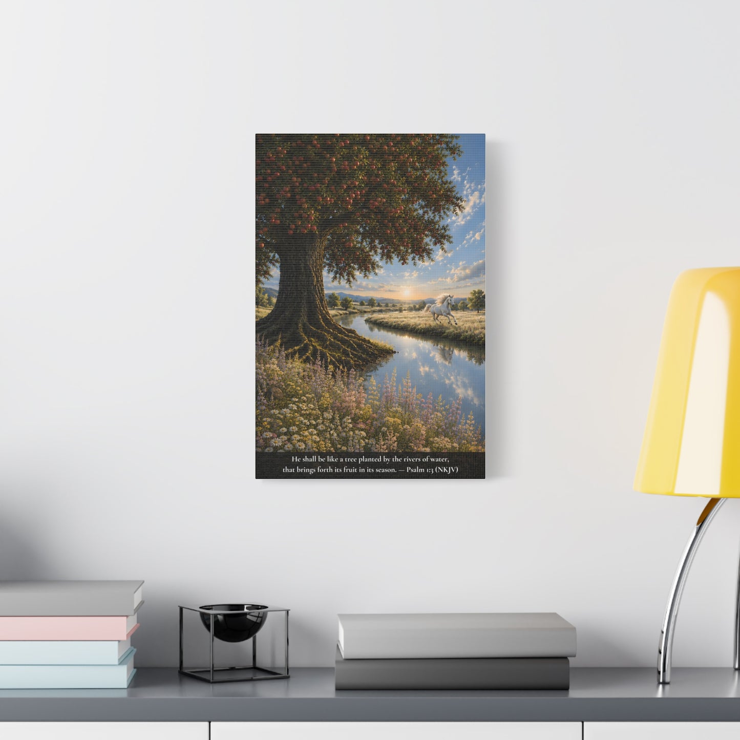 The River and the Tree — Classic Canvas Wall Art | Psalm 1:3