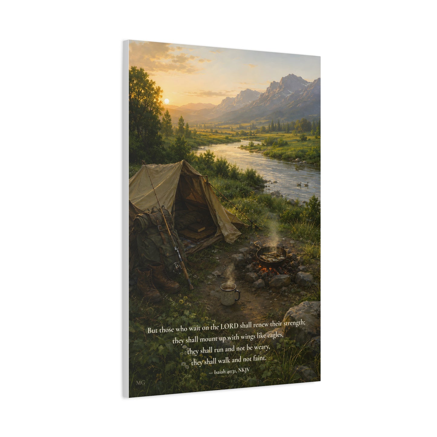 They Shall Renew Their Strength — Isaiah 40:31 | Quiet Grace Canvas Wall Art