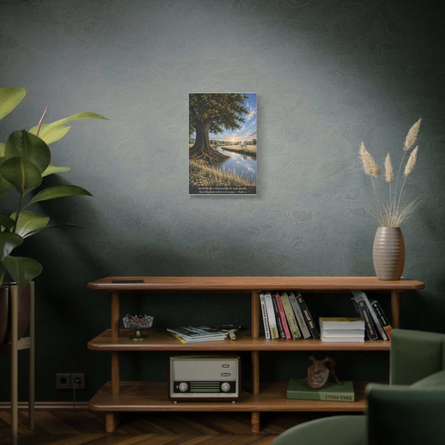 The River and the Tree — Classic Canvas Wall Art | Psalm 1:3