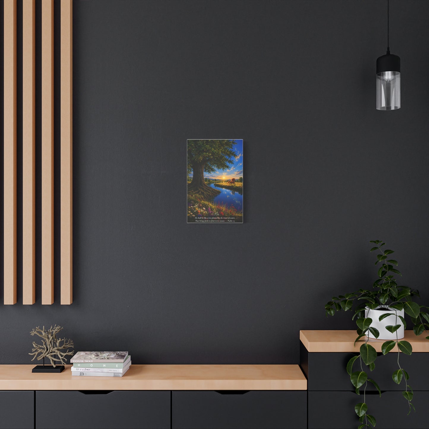 The River and the Tree — Vibrant Canvas Wall Art | Psalm 1:3