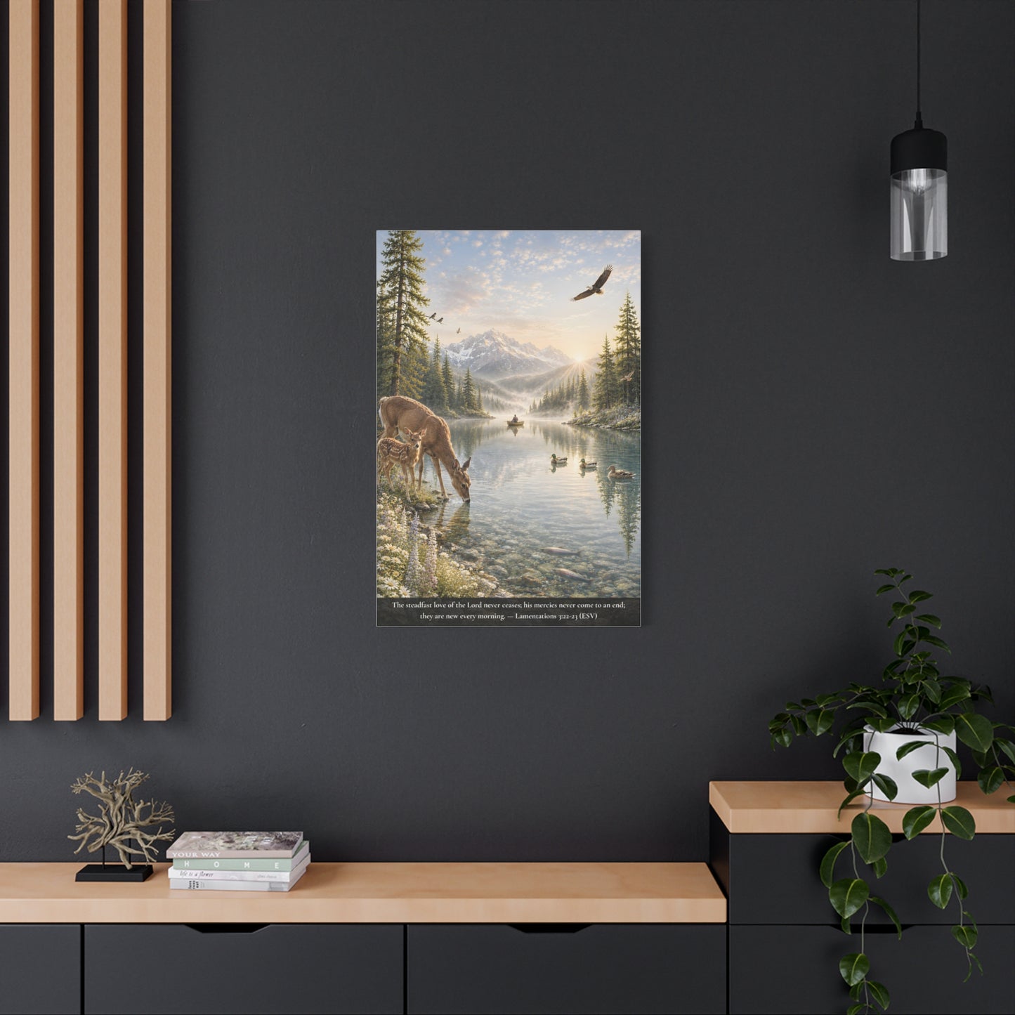 New Every Morning — Classic Canvas Wall Art | Lamentations 3:22-23
