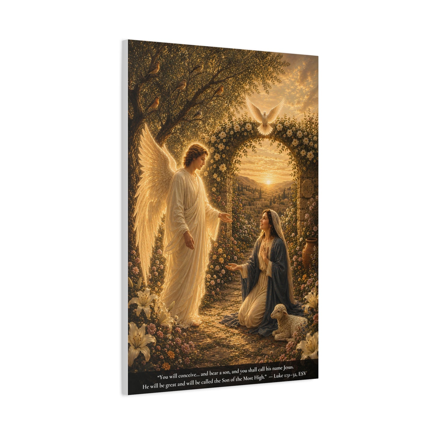 The Annunciation — Luke 1:28-38 |  Classic Christian Canvas Art