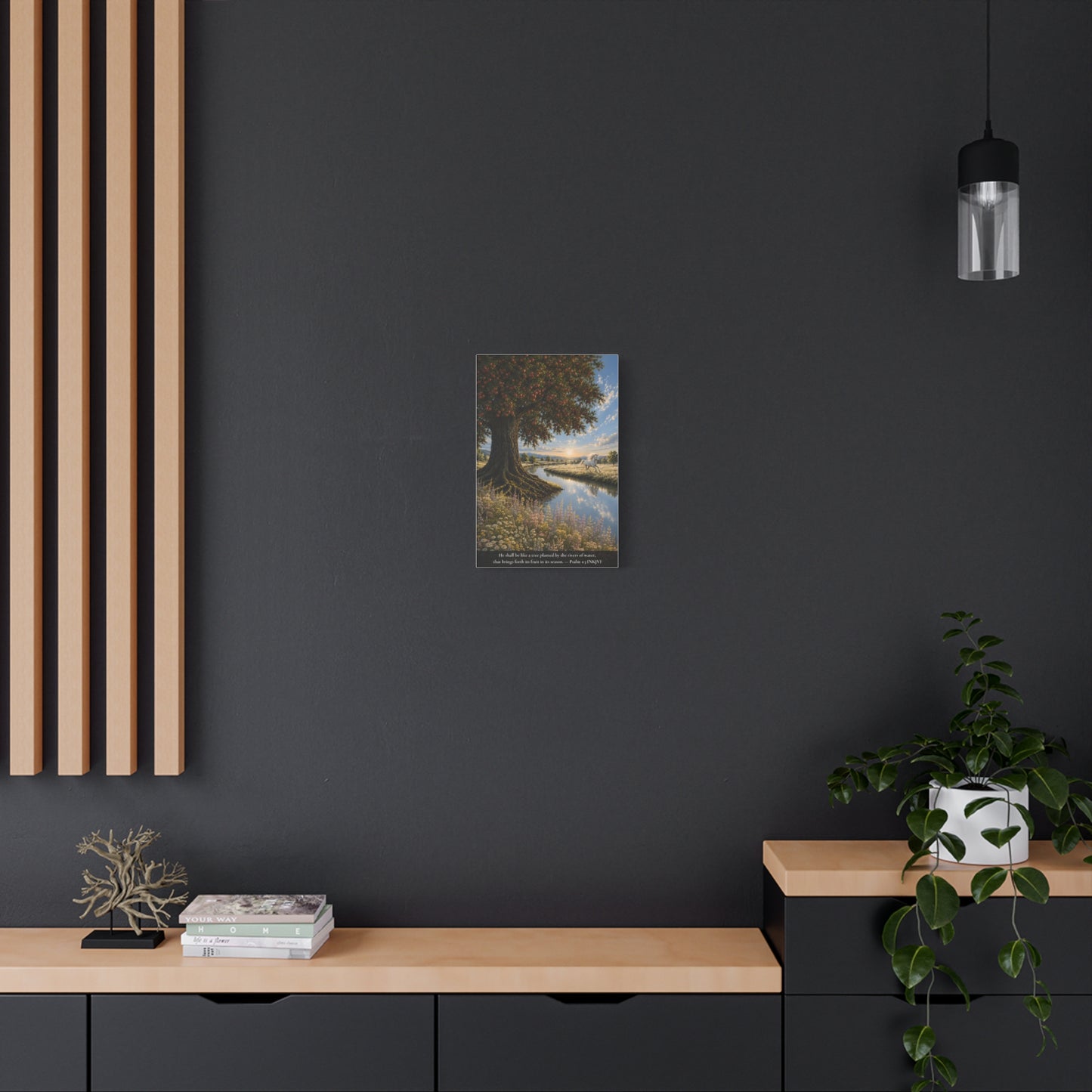 The River and the Tree — Classic Canvas Wall Art | Psalm 1:3
