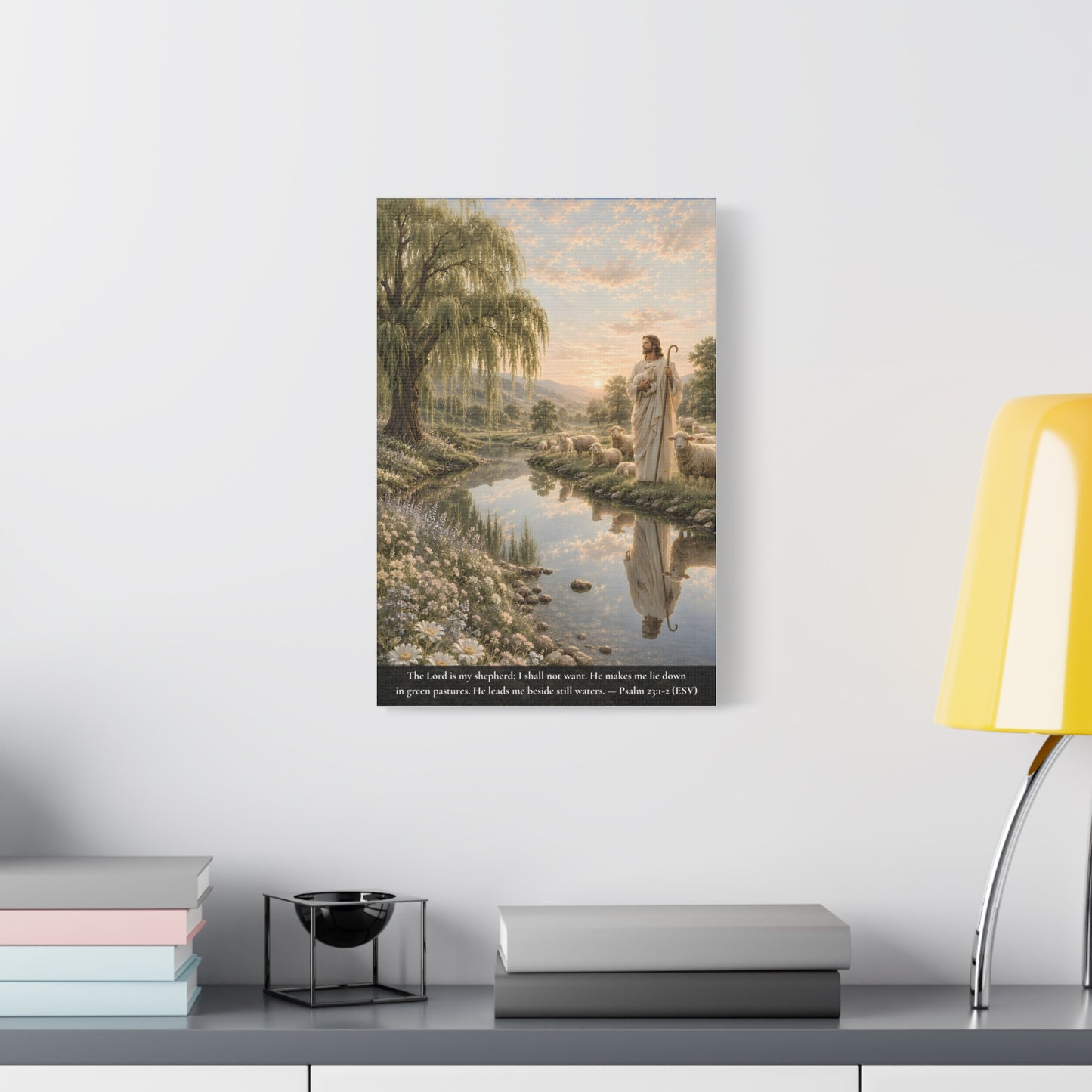 The Lord Is My Shepherd — Classic Canvas Wall Art | Psalm 23:1-2