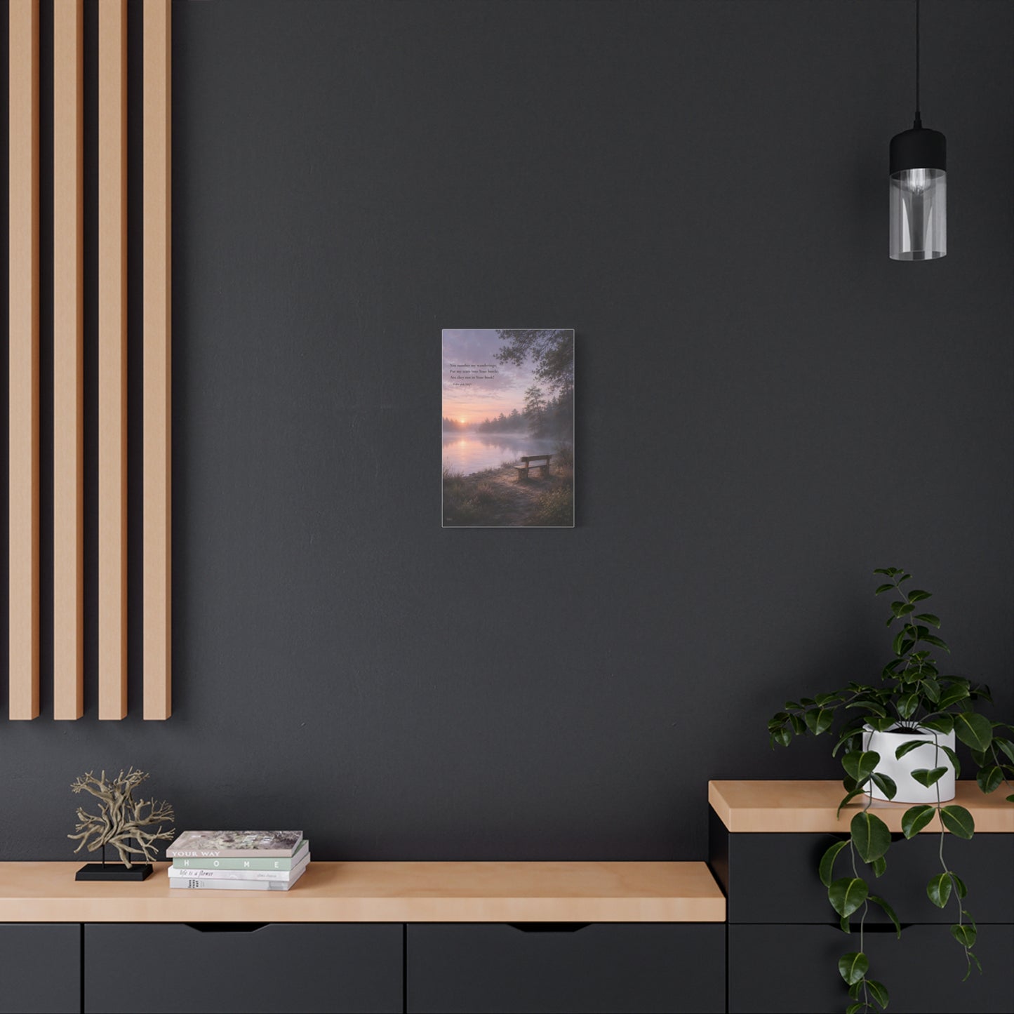 Every Tear Remembered — Psalm 56:8 | Quiet Grace Canvas Wall Art
