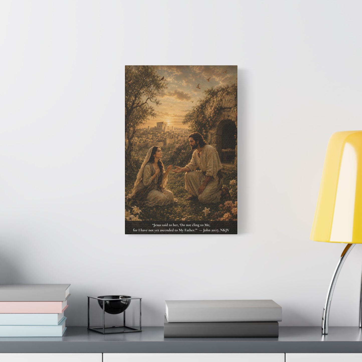 The Garden Meeting — John 20:17 | Classic Christian Canvas Art
