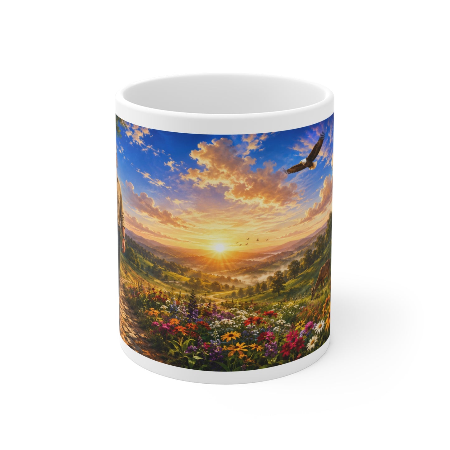 Act Justly Love Mercy Walk Humbly Coffee Mug 11oz — Micah 6:8 Christian Gift for Him