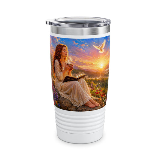 His Mercies Are New Every Morning Tumbler 20oz - Lamentations 3:23 Christian Gift