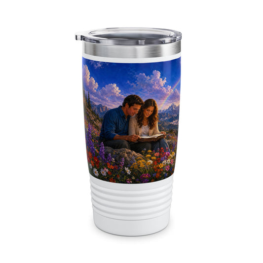Your Word Is a Lamp to My Feet Tumbler 20oz — Psalm 119:105 Christian Gift for Couples