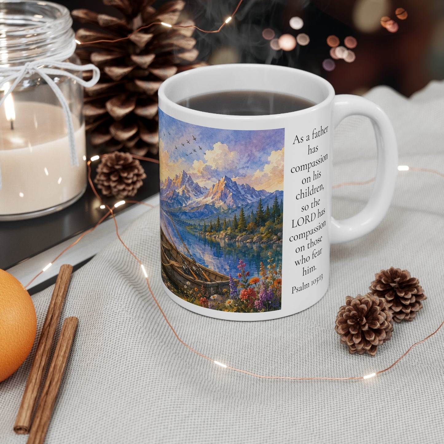 As a Father Has Compassion 11oz - Psalm 103:13 For Him Christian Gift